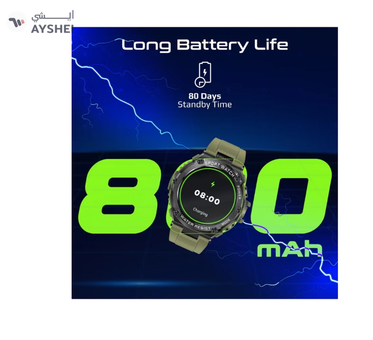PROMATE Smart Watch, Round-Screen BT 5.1 Fitness Tracker With 1.53 Inch TFT Display, 80 Day Battery-7-7