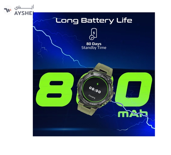 PROMATE Smart Watch, Round-Screen BT 5.1 Fitness Tracker With 1.53 Inch TFT Display, 80 Day Battery