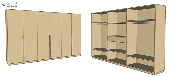 CF 6 Door Wardrobe, Custom Made