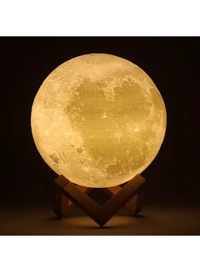 VANDER LIFE 3D Full Moon-Shaped LED Light Lamp White 12cm-3