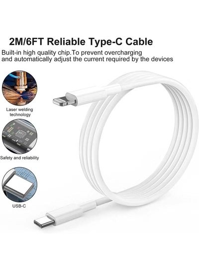 Eworld iPhone 20W Fast Charger with USB-C to Lightning Cable, PD 3.0 Adapter -3
