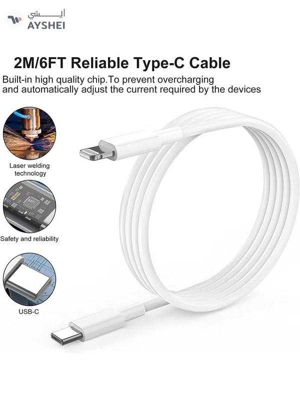 Eworld iPhone 20W Fast Charger with USB-C to Lightning Cable, PD 3.0 Adapter 