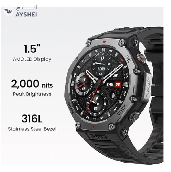 Amazfit T-Rex 3 Premium Outdoor Gps Smartwatch Onyx