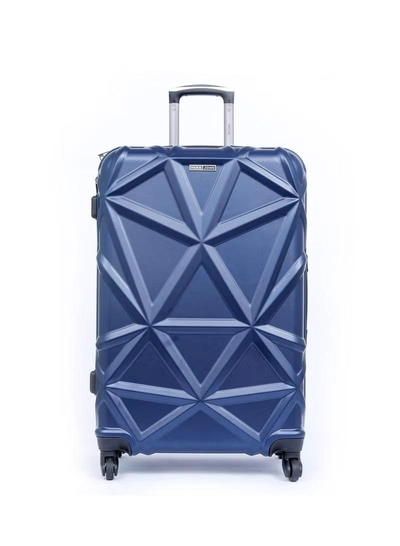 PARAJOHN Matrix Cabin Size 20-Inch ABS Lightweight Hardshell Luggage Trolley | carrying10kg 4-Wheel Spinner Suitcase navy-0
