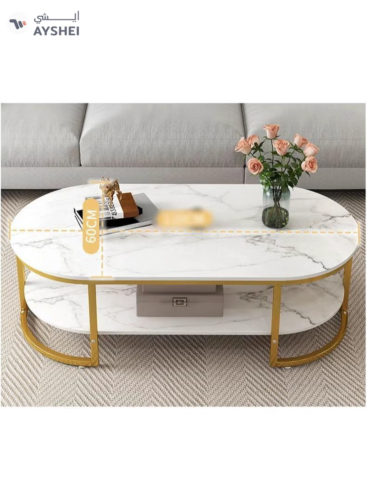 DubaiGallery Rectangle TableLiving Room Table Living Room Table Furniture Bed Office Table TV Coffee Table-2-2