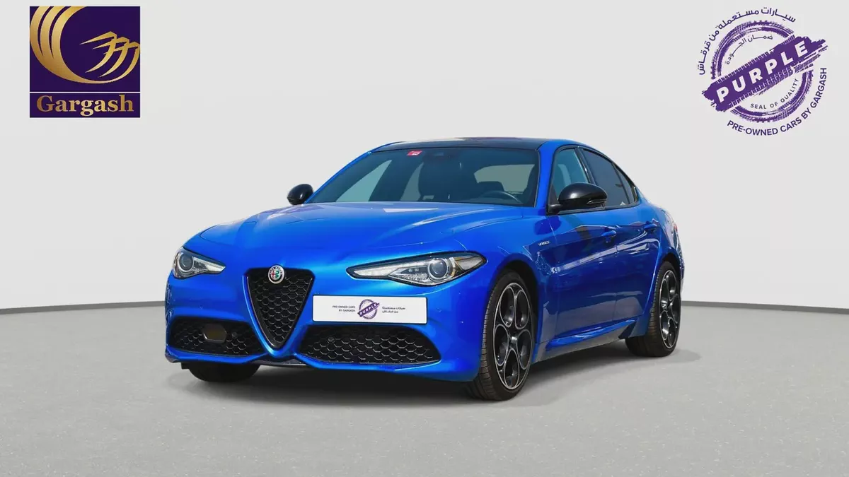 0% DP | AED 1,532/Month | Alfa Romeo | Giulia Veloce | 2022 | Gargash Warranty and Service