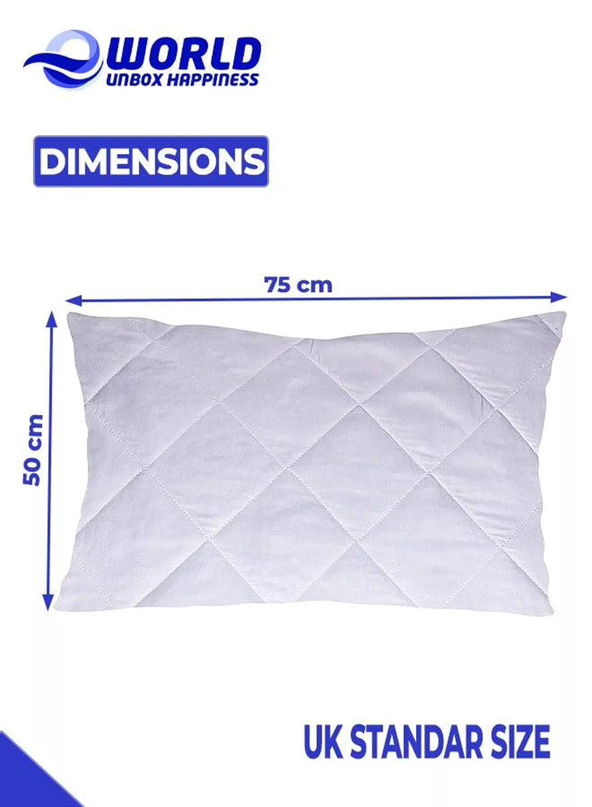 Pack of 4 Pillow Protectors - Quilted Zipped Pillow Covers - Ultra Luxe Zipped Pillow Protectors - Soft And Breathable Microfiber Pillowcase Protectors, Hypoallergenic 50x75cm-1-1