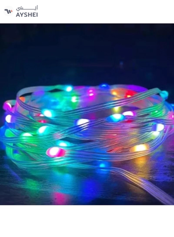 Yuwell 10M USB Led Light Smart Bluetooth RGB Light With APP Control Timer Setting Music Mode Led Light Strip For Decoration Bedroom PC And Cabinet 32.80FT Waterproof 100 LED Light Ramadan Decoration Light