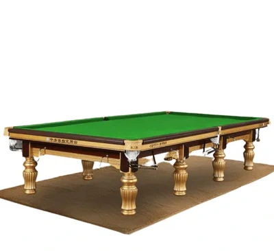 Xingjui Professional Snooker Table 12 Ft Steel Cushion/Gold-1