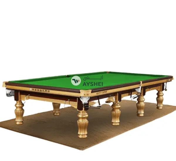 Xingjui Professional Snooker Table 12 Ft Steel Cushion/Gold