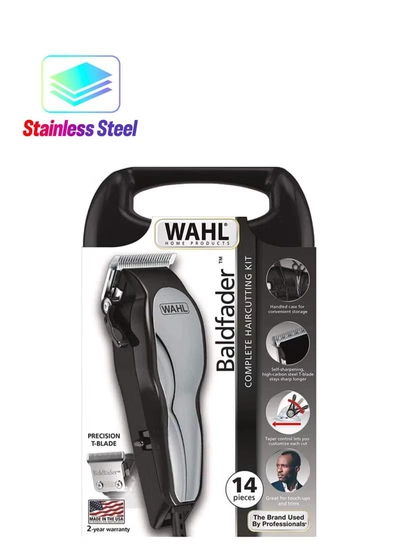WAHL Baldfader Hair Trimmer With Accessories Kit Black-0