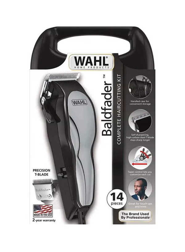 WAHL Baldfader Hair Trimmer With Accessories Kit Black