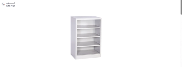 Shoe Cabinet, Steel, Open