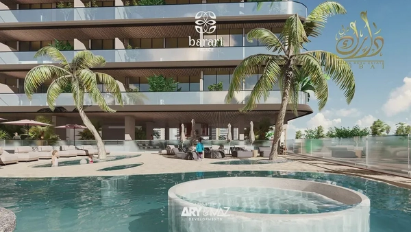 Furnished Studio | Barari Palace Majan | Park & Pool Views