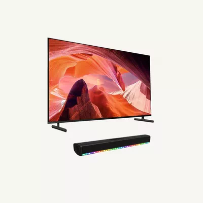 Sony Bundle Of Bravia 50-Inch X80L 4K UHD Smart Google TV With 2.0 Channel Portable Soundbar With Built In Battery & LED Lights - Ideal for Cinematic Home Theater, PS5 Pro Gaming, and Immersive Sports Streaming, Sony 50 Inch HDR TV - KD-50X80L+SOUNDBAR Black-3