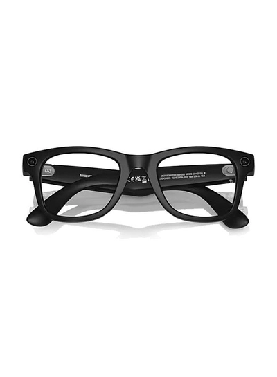 Meta Ray-Ban - Wayfarer Smart Glasses With Meta Ai, Audio, Photo, Video Compatibility - Clear/Graphite Green Transitions Lenses - Matte Black-6
