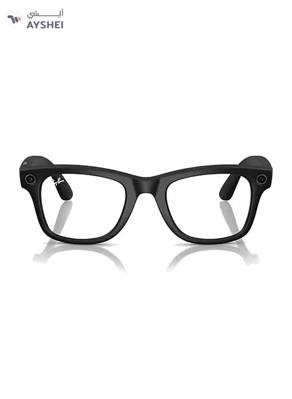 Meta Ray-Ban - Wayfarer Smart Glasses With Meta Ai, Audio, Photo, Video Compatibility - Clear/Graphite Green Transitions Lenses - Matte Black