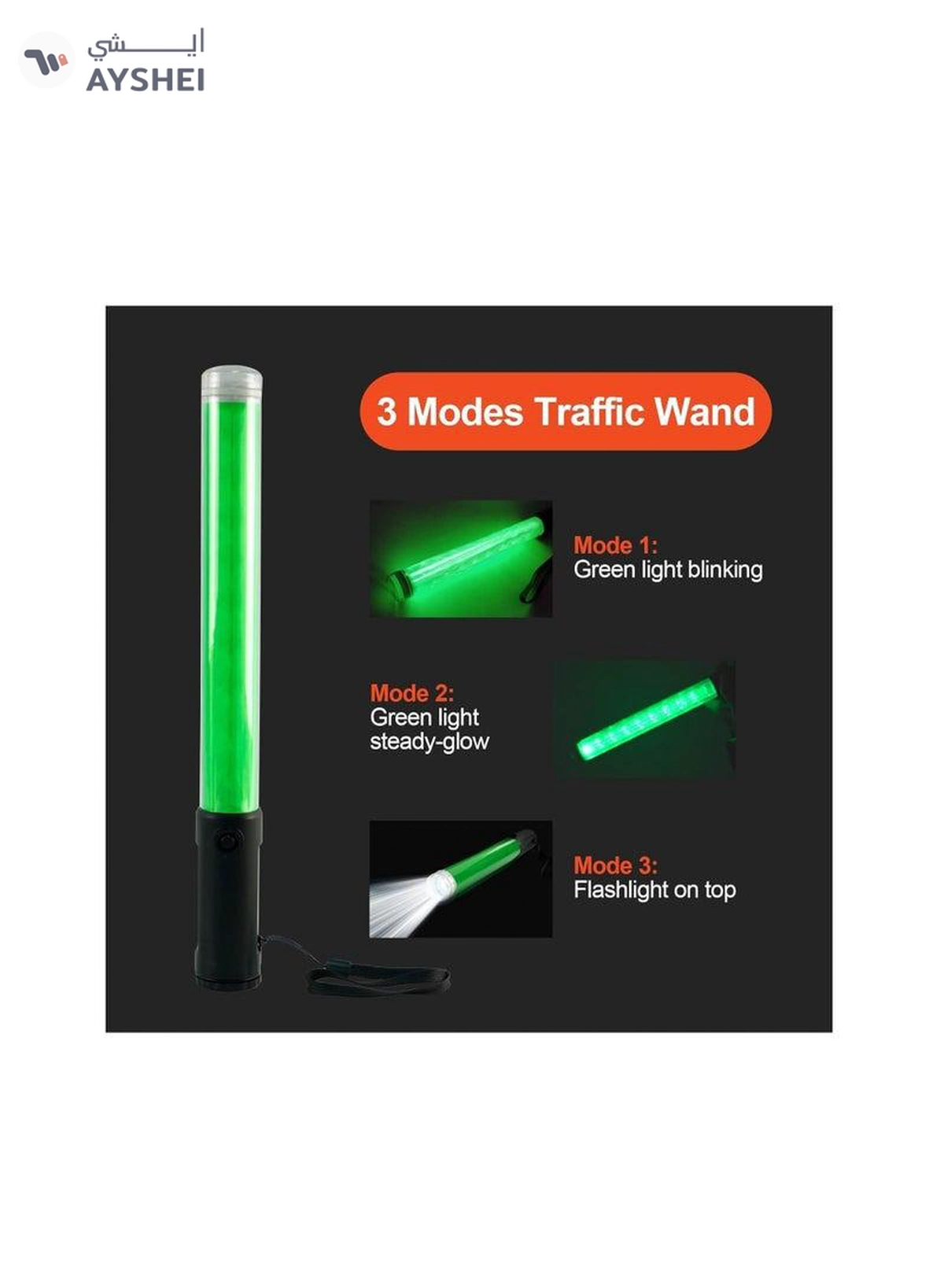 ABBASALI Traffic LED Baton Light Rechargeable With charger-1-1