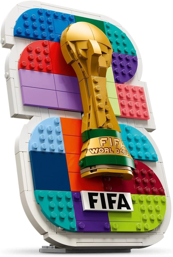 LEGO Editions FIFA World Cup 2026 Official Emblem Toy - 3D Display Model Kit w/Trophy
