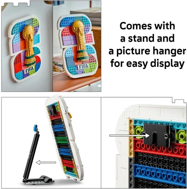 LEGO Editions FIFA World Cup 2026 Official Emblem Toy - 3D Display Model Kit w/Trophy
