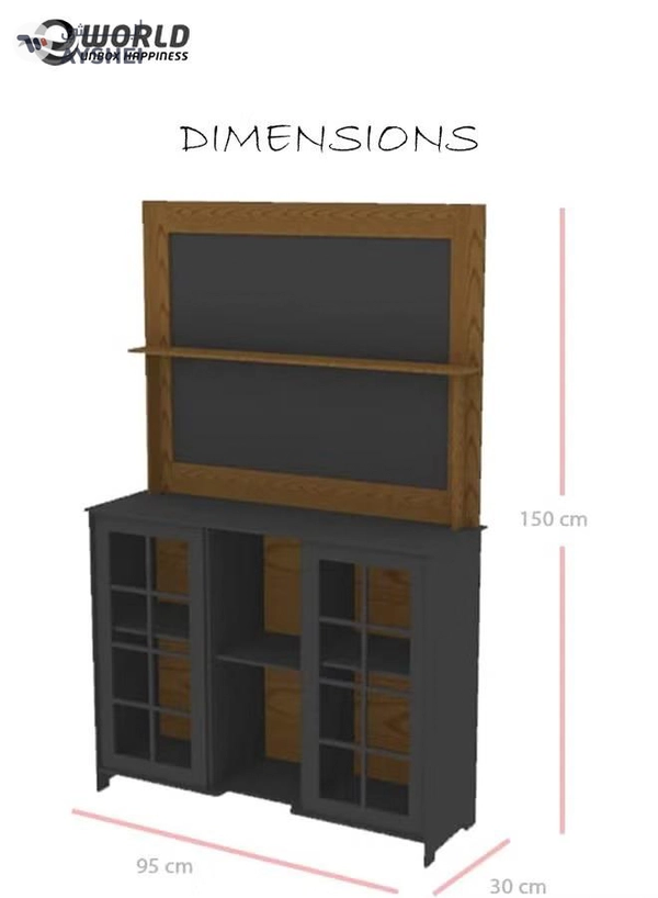 Eworld Large DIY Coffee and Corner Table with Multiple Shelves for Kitchen