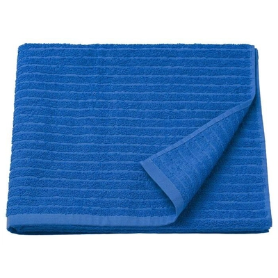 VÅGSJÖN Bath sheet bright blue towel 100x150 cm-0