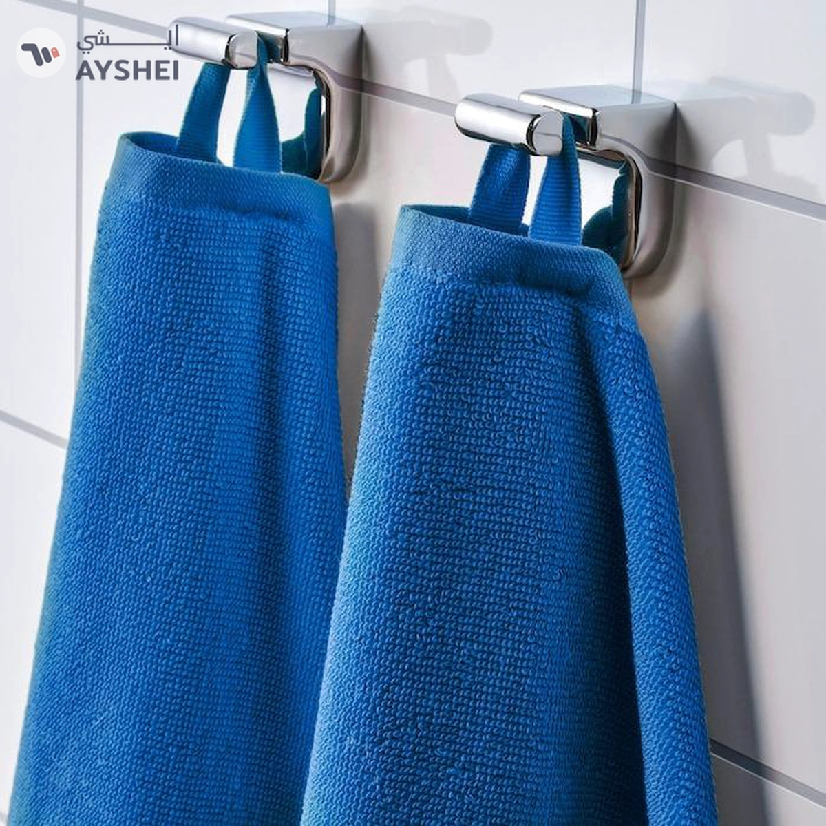 VÅGSJÖN Bath sheet bright blue towel 100x150 cm-3-3