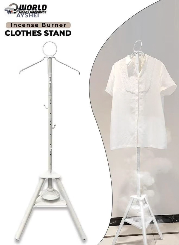 Eworld Sturdy Clothes Incense bakhoor Burner Stand, Alloy Steel Hanger with cloth Hooks
