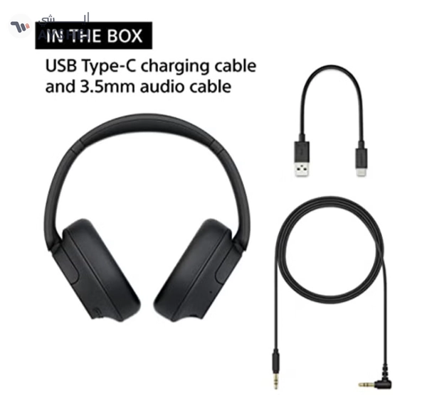 Sony WH-CH720 Noise Cancelling Wireless Headphones Bluetooth Over The Ear With Mic For Phone Call Black Black