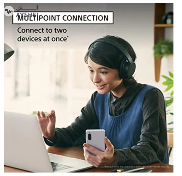 Sony WH-CH720 Noise Cancelling Wireless Headphones Bluetooth Over The Ear With Mic For Phone Call Black Black