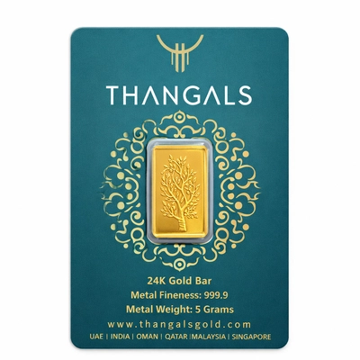 Thangals 5g Gold Bar 999.9 - 100% Authentic-1