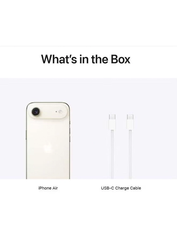 Apple iPhone Air 256GB Light Gold 5G (eSim only) With FaceTime - Middle East Version