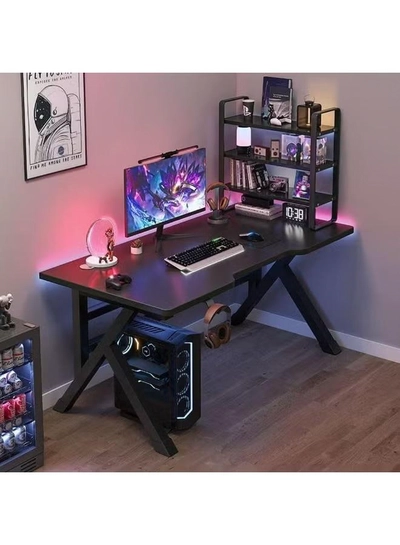 DubaiGallery Gaming table, gaming desk, gaming and home office table, computer desk and table with K-shaped carbon fiber top, high quality and easy to install-2
