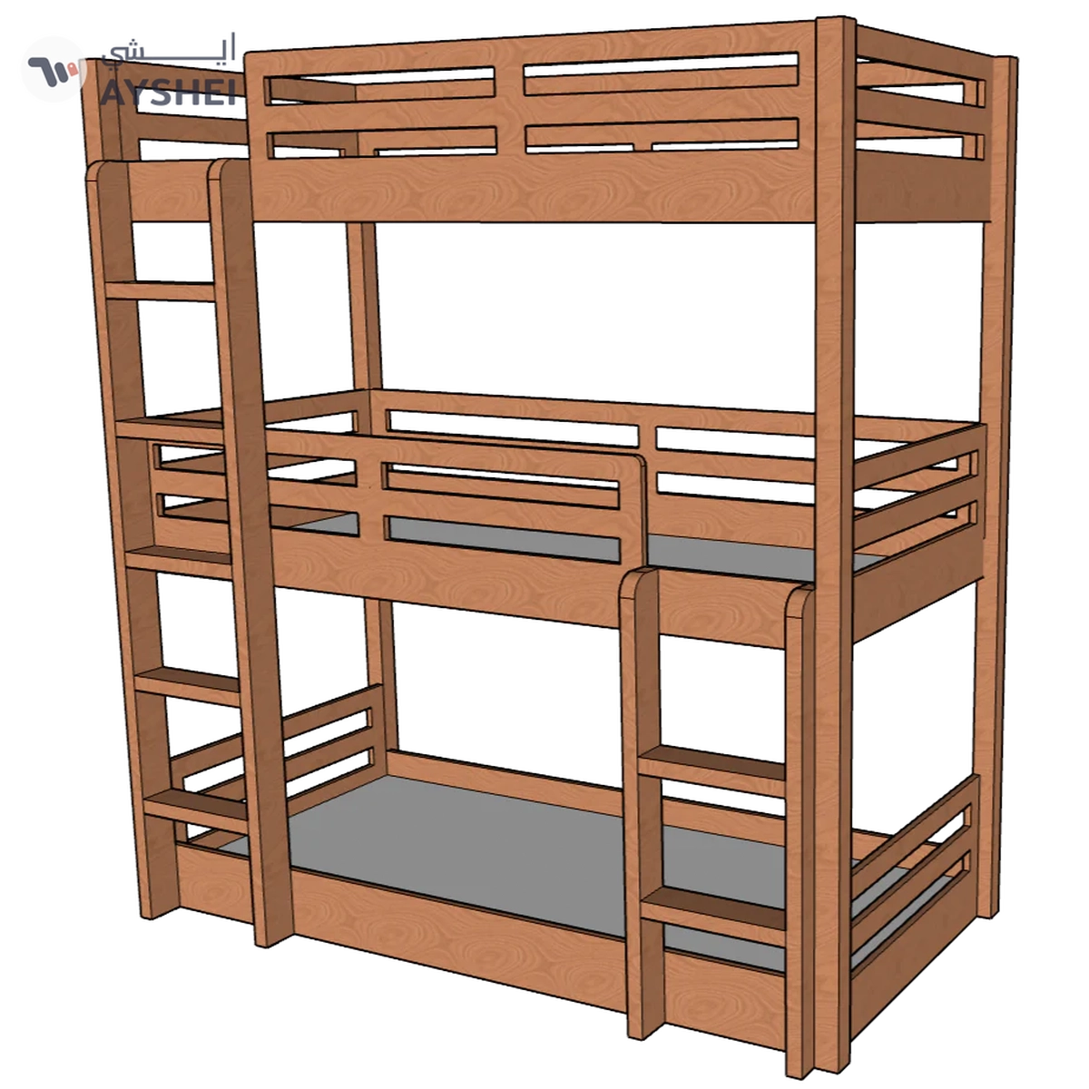 Triple Delight Bunk Bed-4-4