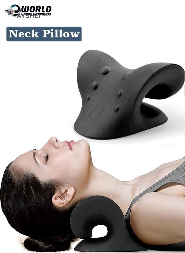 Eworld Cervical Traction Neck Support Stretcher, Pain Relief & Posture Corrector for Neck, Back