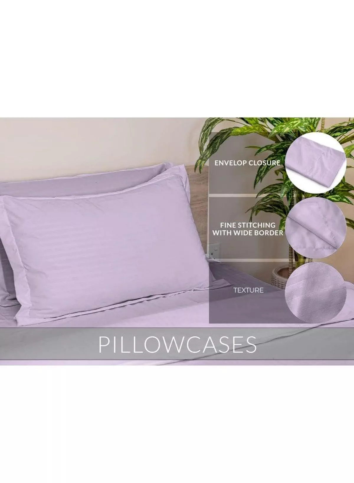 6 Piece Premium King Size Bedding Set, Purple Striped Design and High Quality Cotton Hotel Luxury Bedsheet, Soft Quilt Cover and Pillowcases-3-3