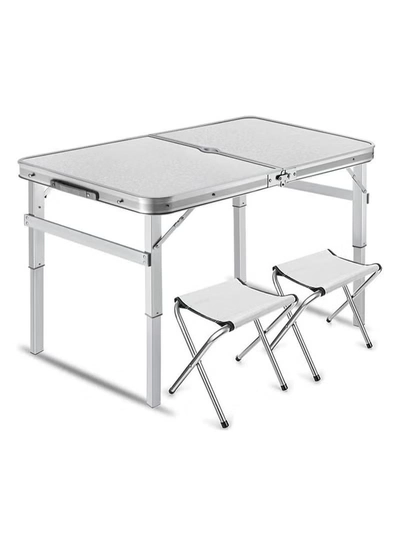 DubaiGallery Square Folding Dining Table With Chairs, Suitable For Outdoor Activty-0