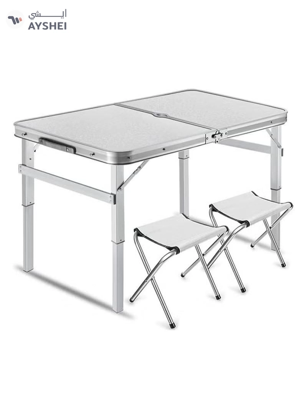 DubaiGallery Square Folding Dining Table With Chairs, Suitable For Outdoor Activty