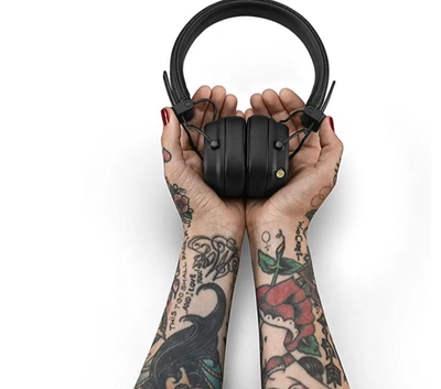 Marshall Major IV Foldable Bluetooth Wired/Wireless 80+ Hours of Playtime Headphones Black-3