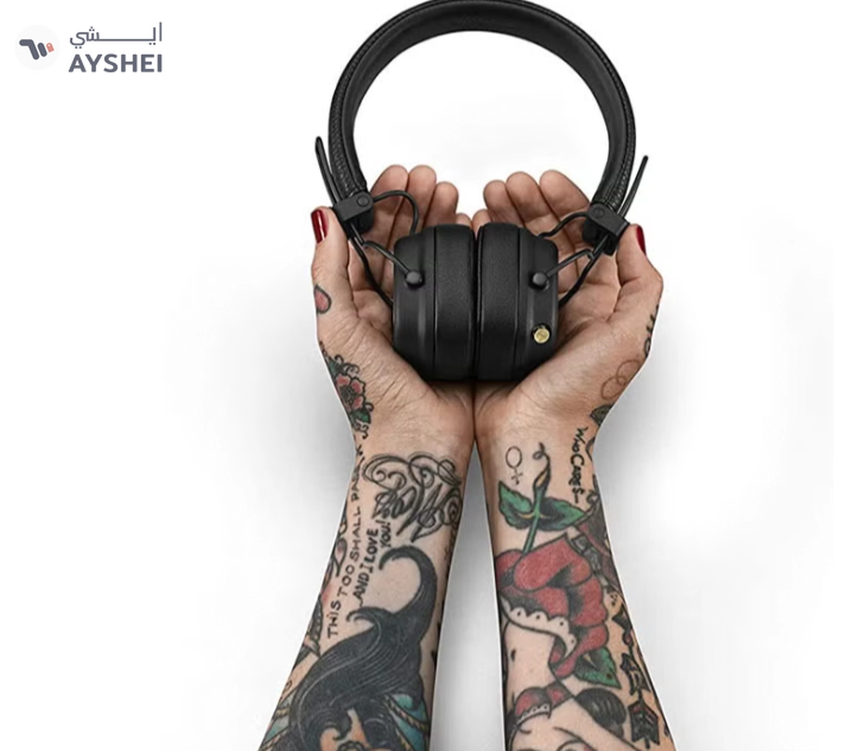 Marshall Major IV Foldable Bluetooth Wired/Wireless 80+ Hours of Playtime Headphones Black-3-3