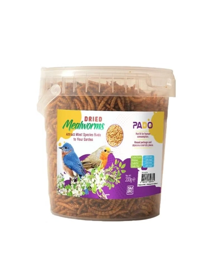 Pado Dried Mealworms [Weight - 200g]-0