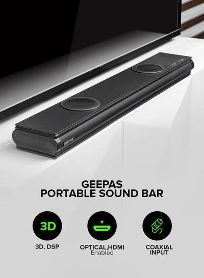 GEEPAS Portable Sound bar System GMS11152 Black-1