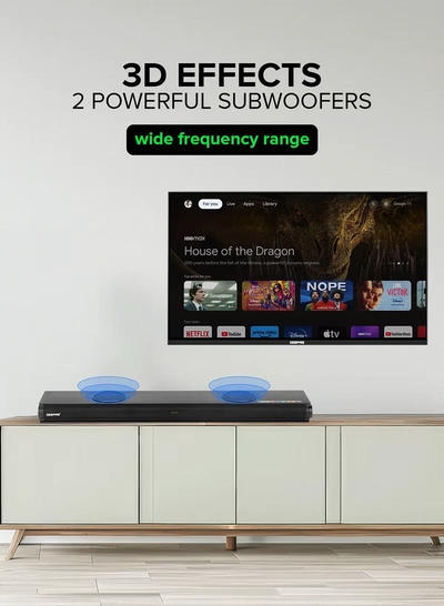 GEEPAS Portable Sound bar System GMS11152 Black-3