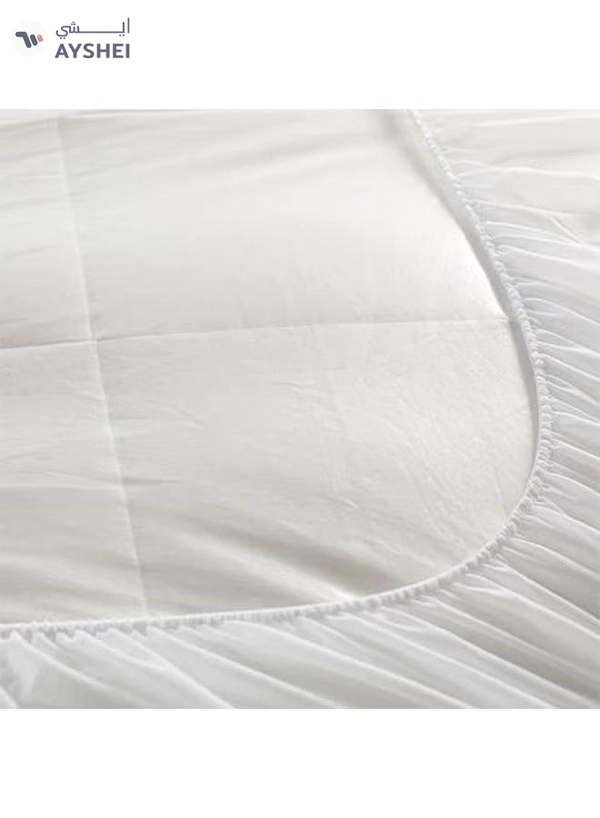 In-House One Layer Microfiber Mattress Topper 8 cm With Rubber Frame Microfiber White 200x180cm
