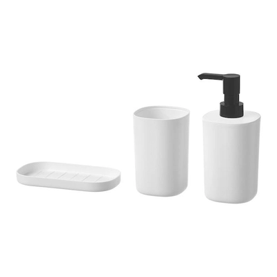 STORAVAN 3-piece bathroom set, white-0