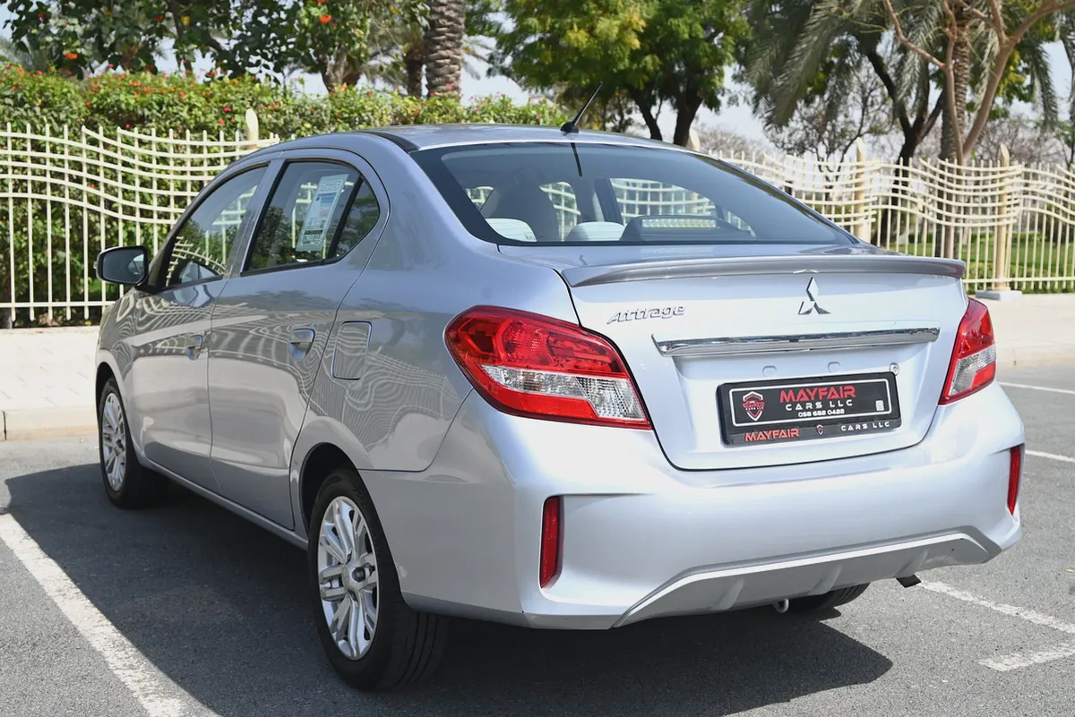 0% DP - ORIGINAL PAINT - MITSUBISHI ATTRAGE 2022 - LOW MILEAGE - GCC