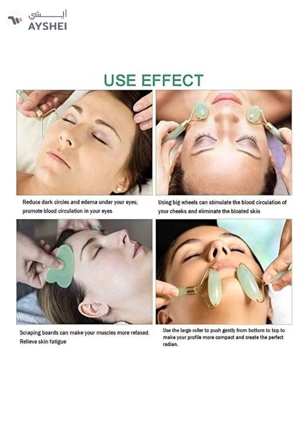 ORiTi Anti Aging Facial Massage Gift Set Green/Silver