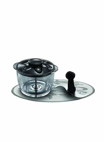 Russell Hobbs Desire Mini Chopper, One-Touch Operation, Dishwasher-Safe, Universal Steel Blades, 500ml Glass Bowl Included 200 W 24662 Black-1