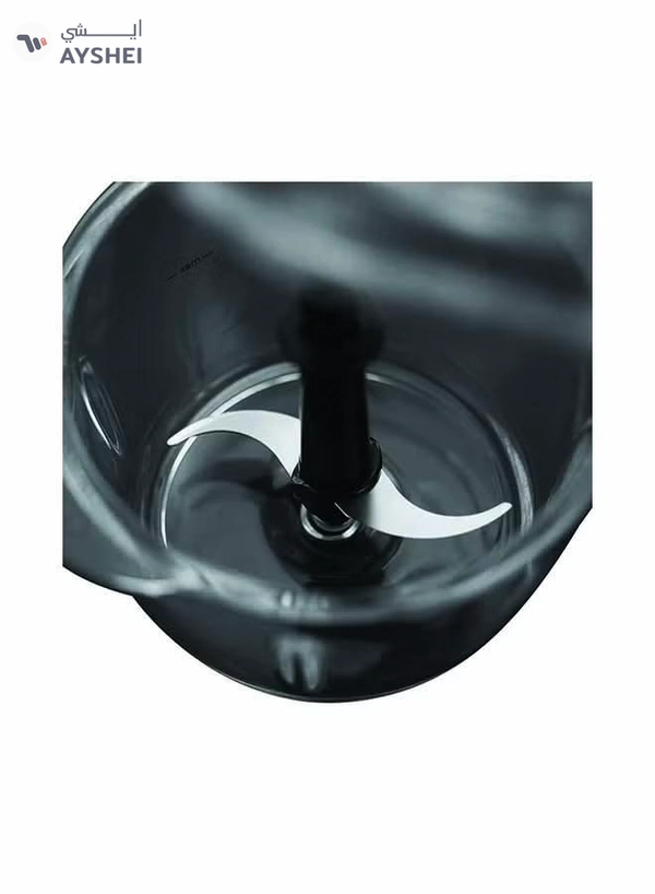 Russell Hobbs Desire Mini Chopper, One-Touch Operation, Dishwasher-Safe, Universal Steel Blades, 500ml Glass Bowl Included 200 W 24662 Black