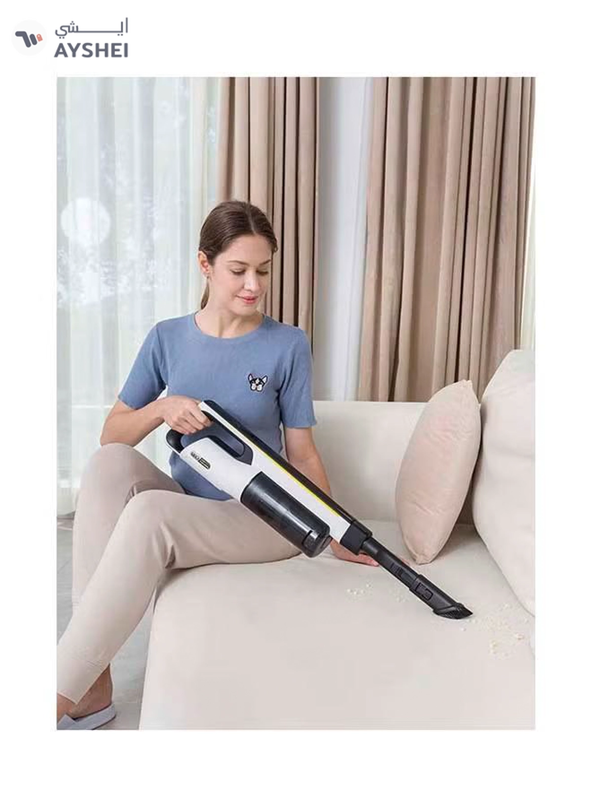 KARCHER VC 4S Cordless Handheld Vacuum Cleaner 18 W 11982910 White/Black/Yellow-3-3